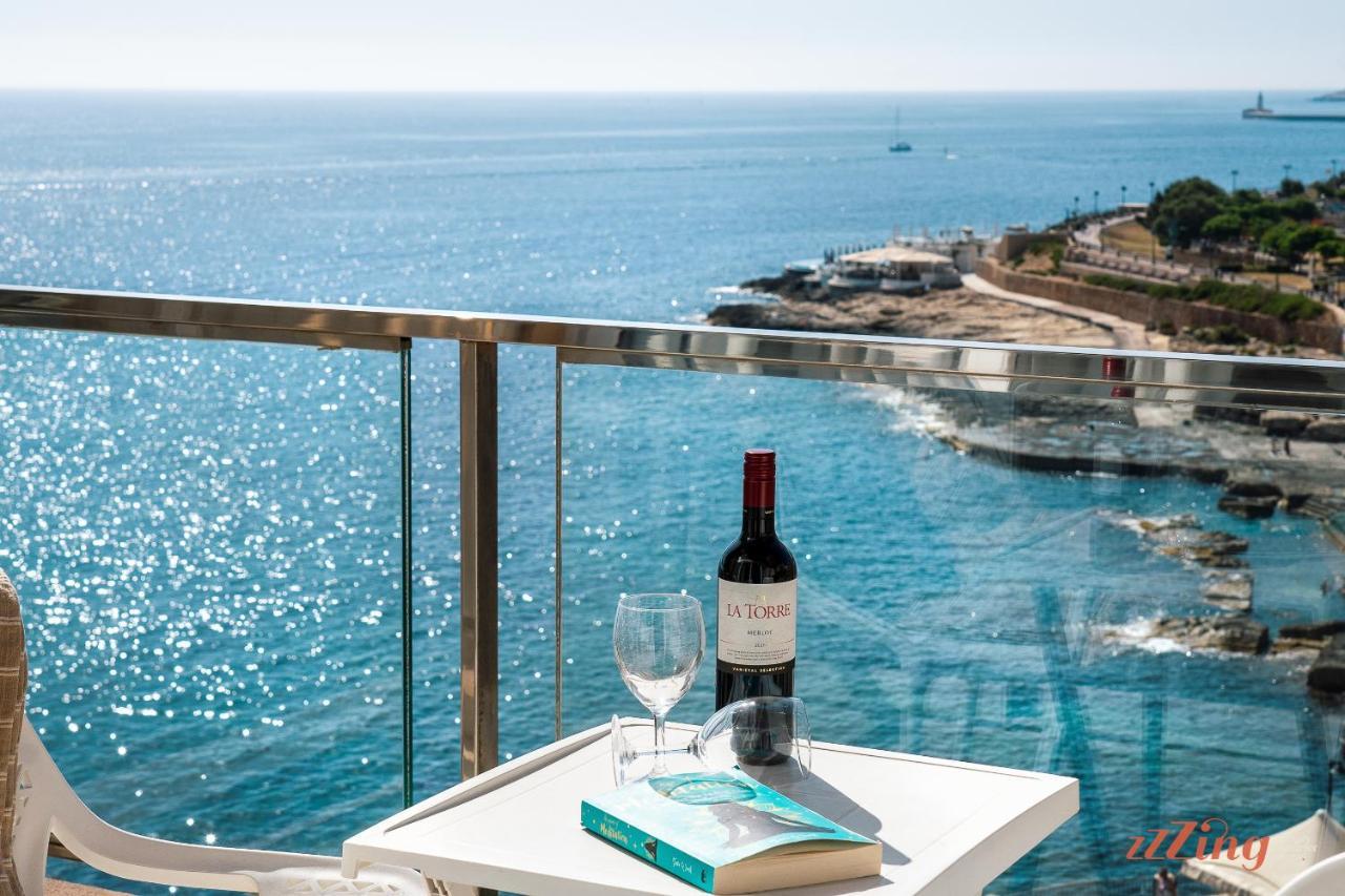 Scenic Seafront Duplex Apartment In Σλιέμα Εξωτερικό φωτογραφία
