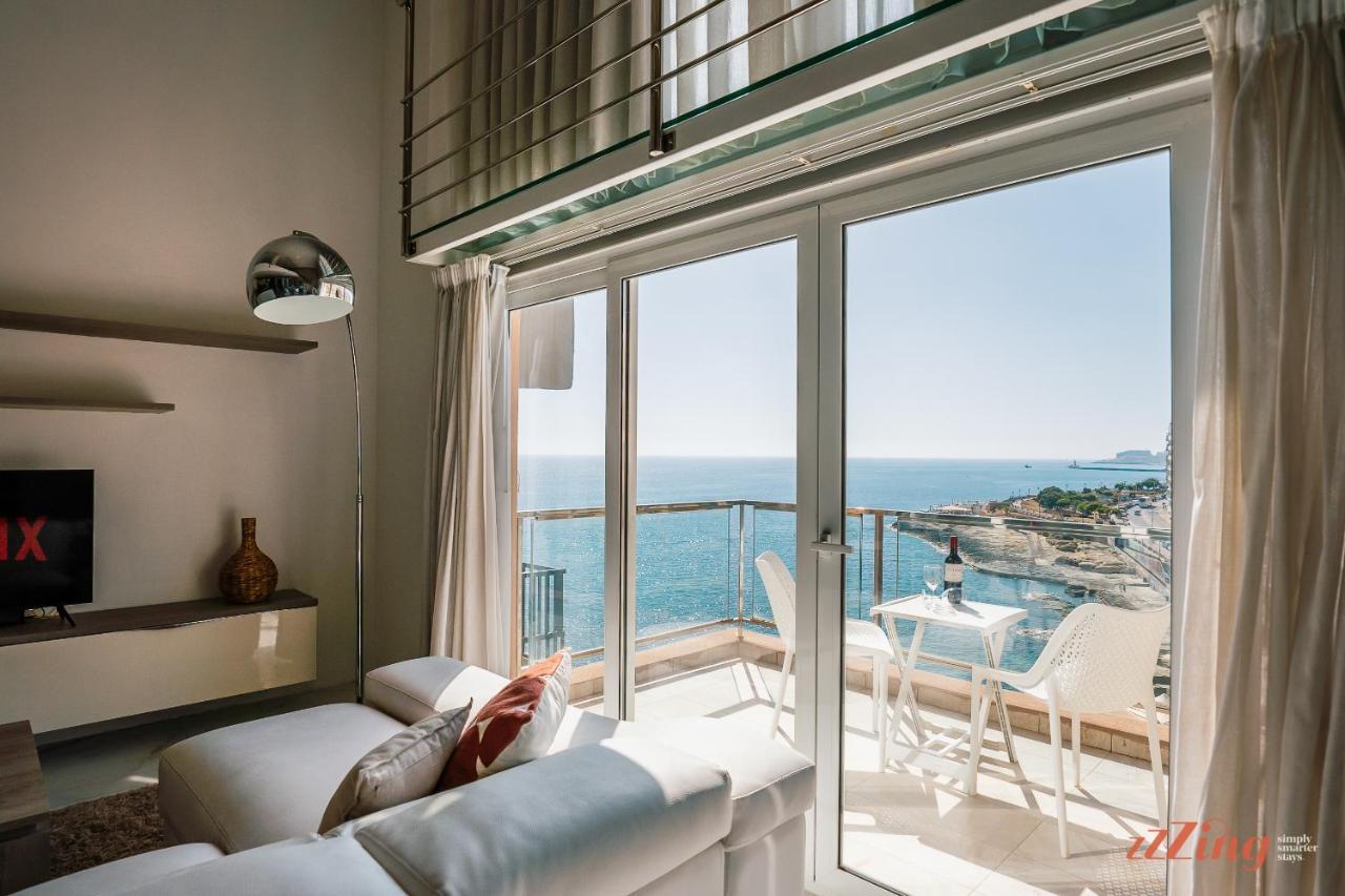 Scenic Seafront Duplex Apartment In Σλιέμα Εξωτερικό φωτογραφία