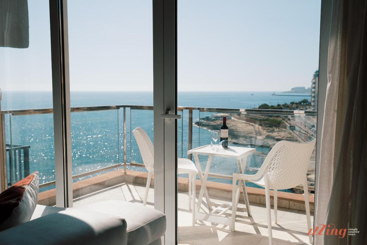 Scenic Seafront Duplex Apartment In Σλιέμα Εξωτερικό φωτογραφία